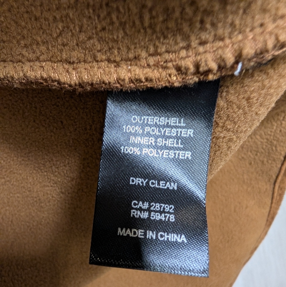 Joie Boucle Teddy Sherpa Hooded Open Cardigan Jacket Large Soft Camel Brown - Picture 5 of 10
